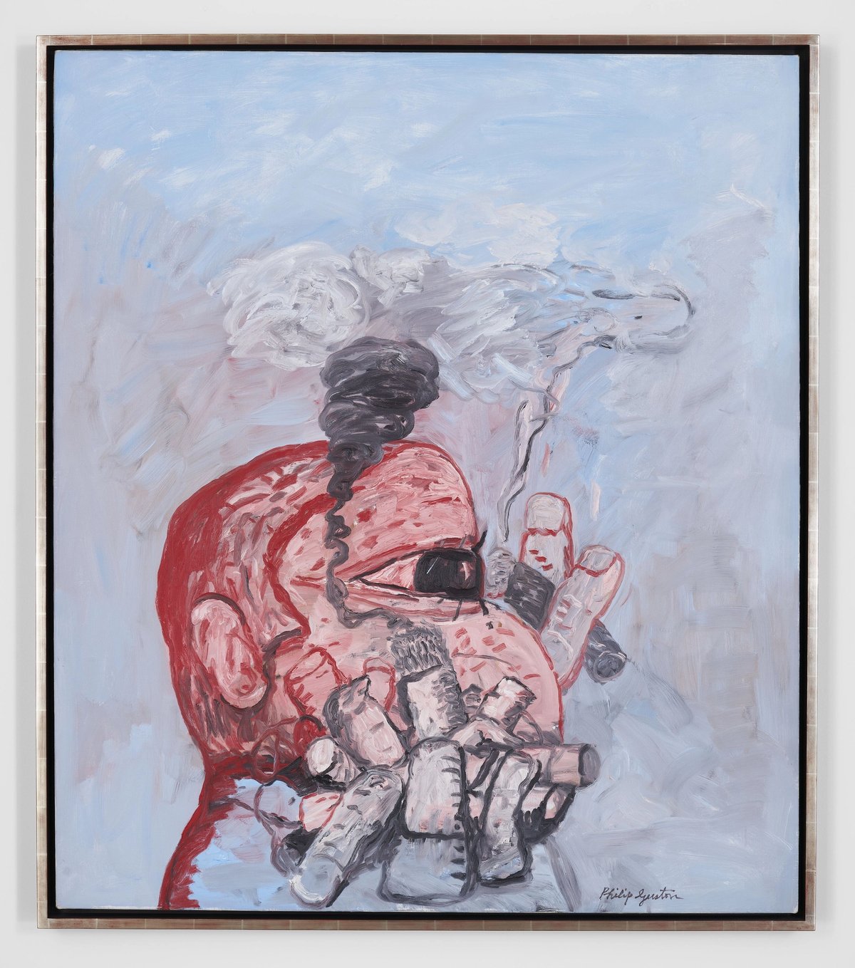 Philip Guston, Conversation, 1978, huile sur toile. © The Estate of Philip Guston. Courtesy the Estate and Hauser & Wirth. Photo Jon Etter