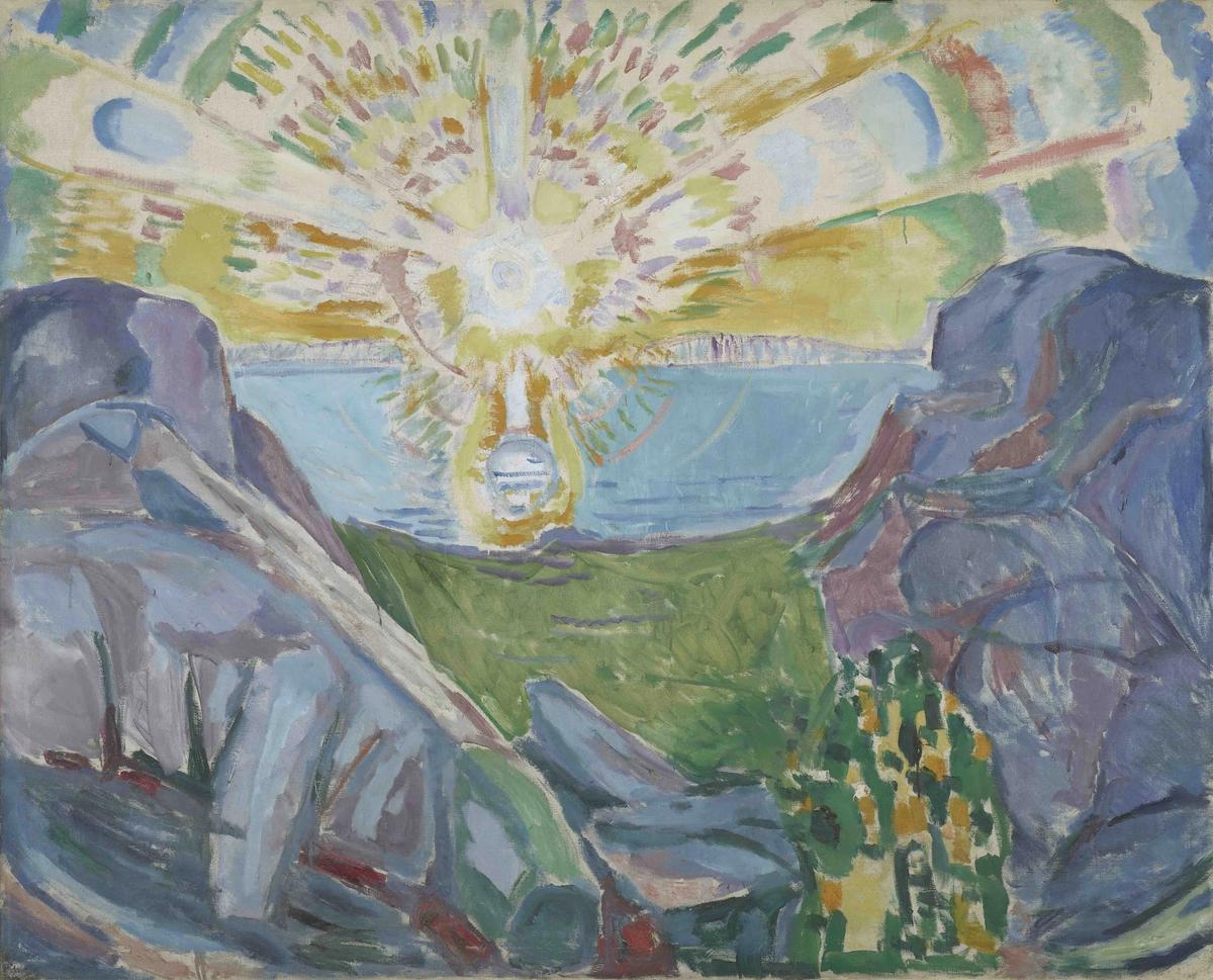 Edvard Munch, Le Soleil, 1910-1913, huile sur toile. © BY-NC-SA 4.0 Munchmuseet
