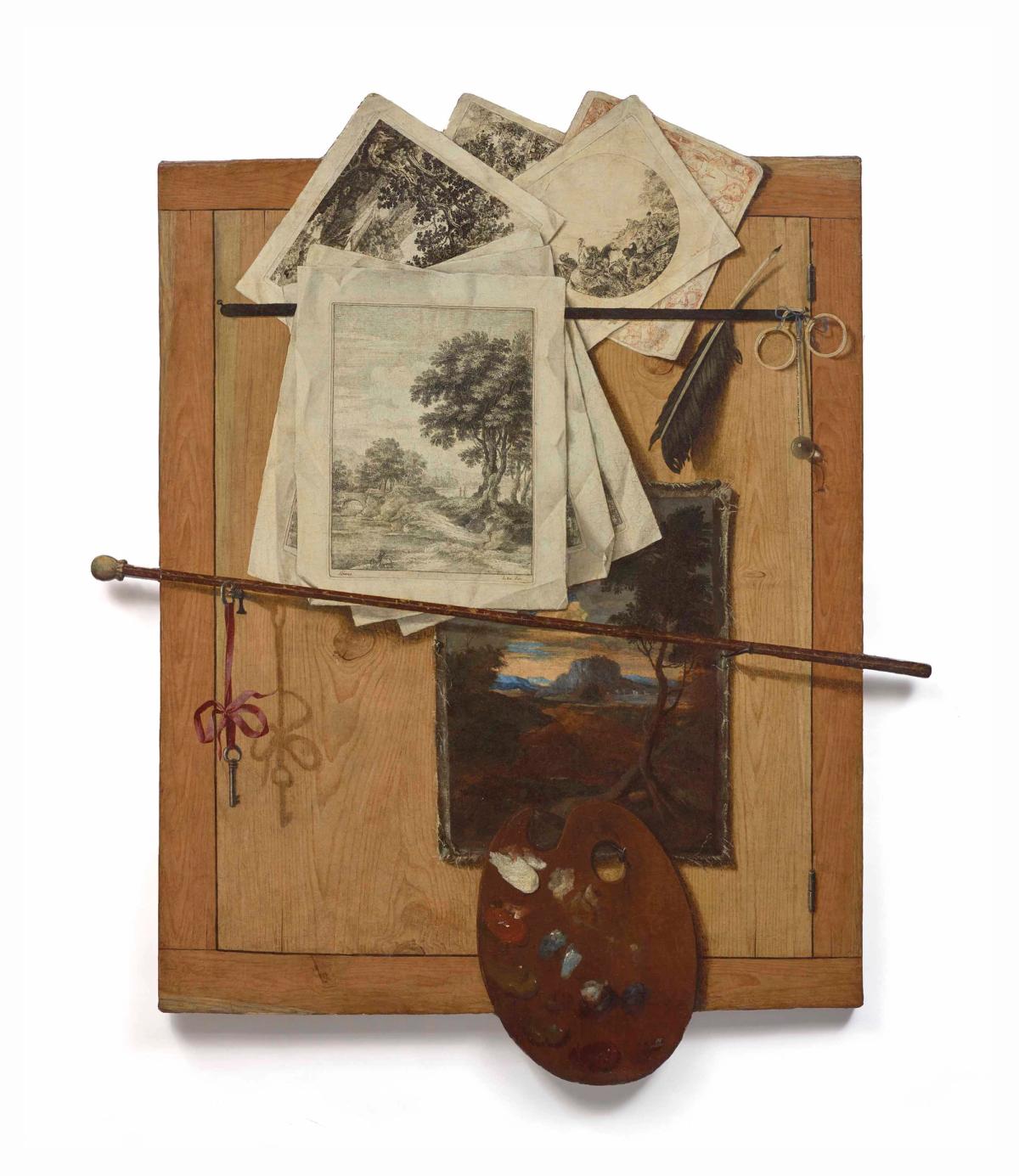 Cornelis Norbertus Gijsbrechts, Trompe-l’œil, 1665, huile sur toile, Paris, musée Marmottan Monet.
© Musée Marmottan Monet. Photo Studio Christian Baraja SLB