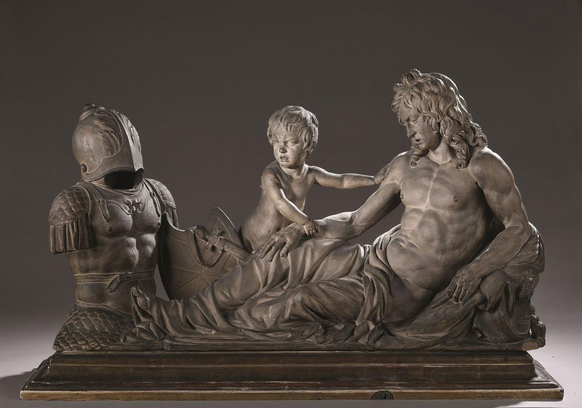 François Anguier, Monument funéraire de Jacques de Souvré (1600-1670), terre cuite, vers 1667. Courtesy Osenat Versailles