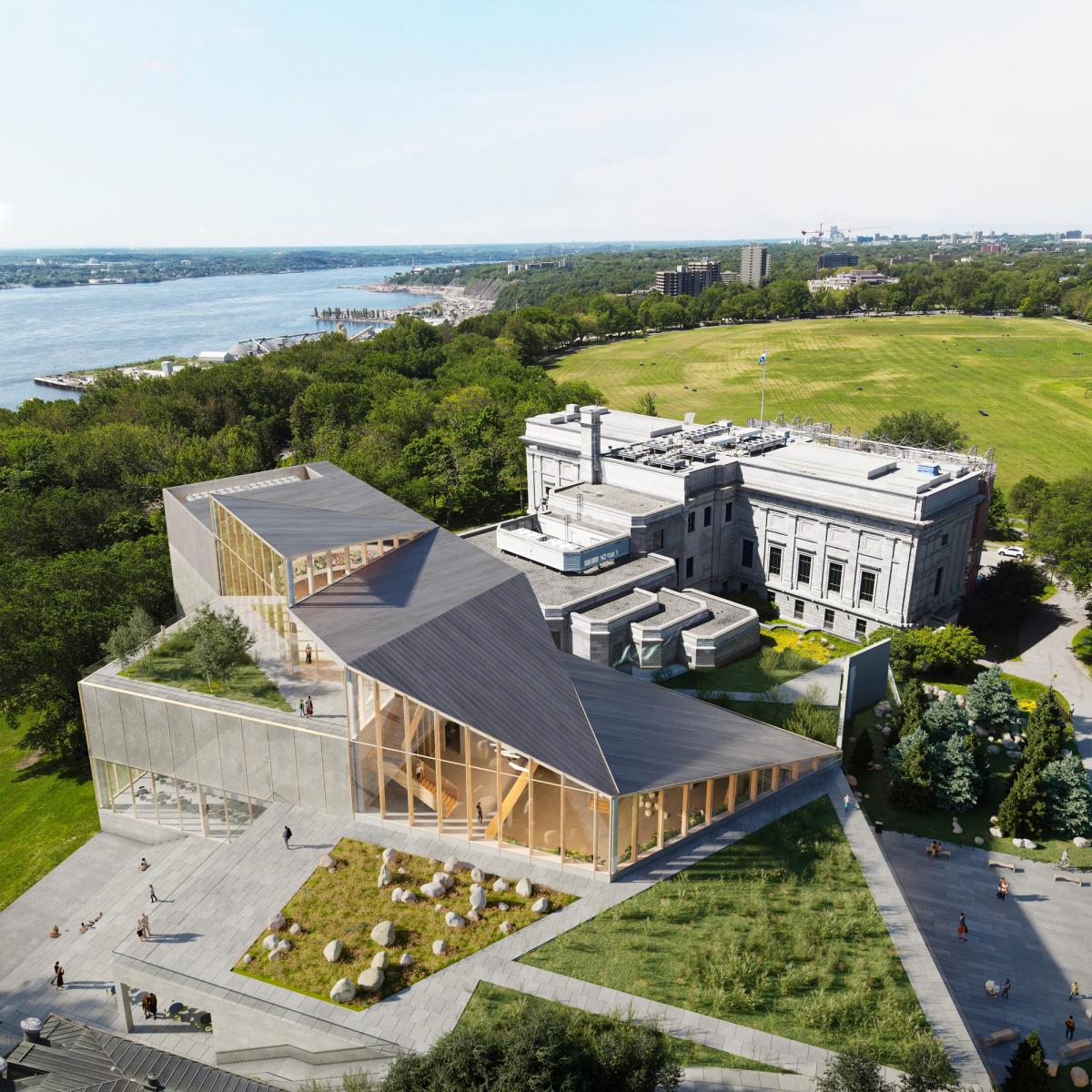 Projet du futur Espace Riopelle, à Québec. © Les architectes fabg