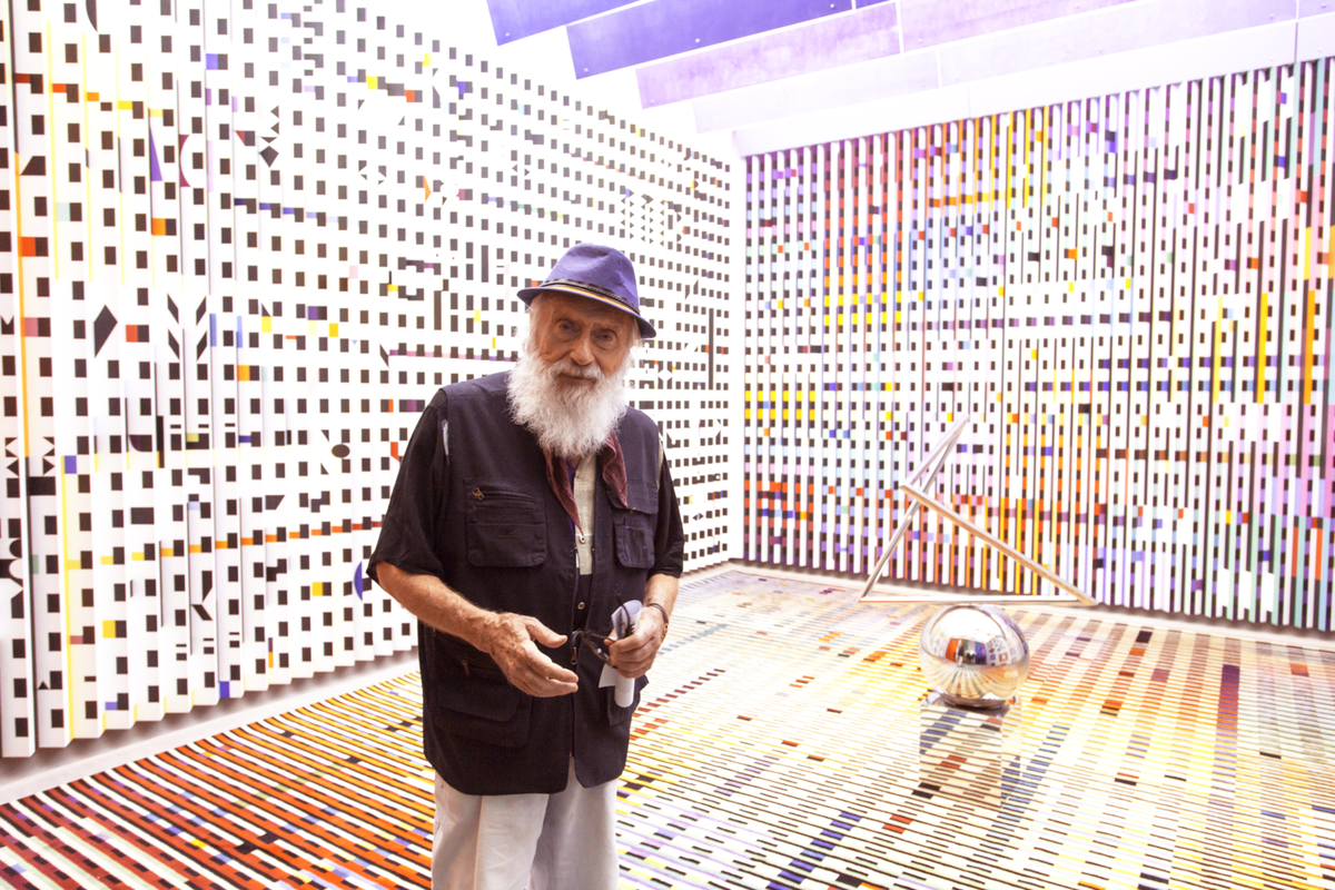 Yaacov Agam en 2017. Centre Pompidou