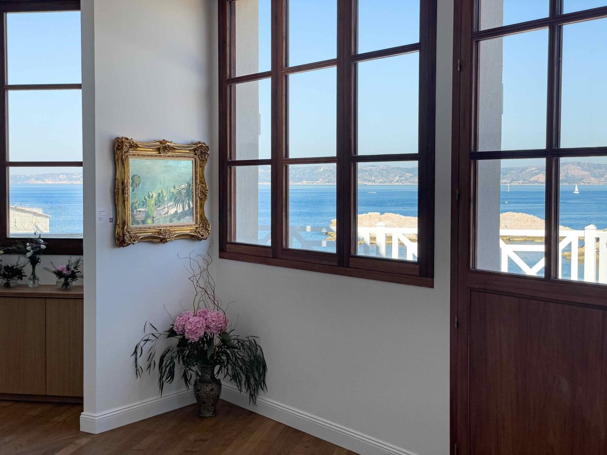 La nouvelle adresse de la galerie Alexis Pentcheff et sa vue imprenable sur la Méditerranée. Photo Galerie Alexis Pentcheff