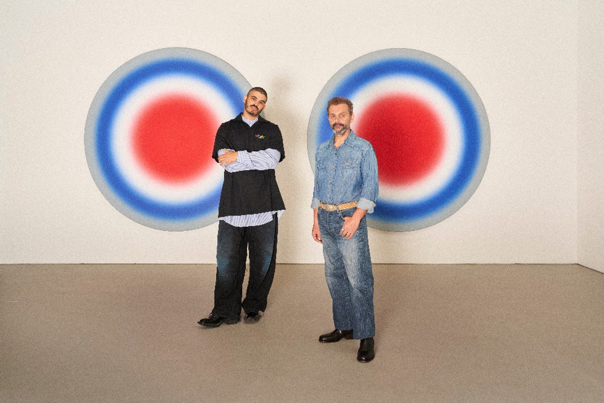 Tarek Lakhrissi et Ugo Rondinone. © Stéphane Gallois / Reiffers Art Initiatives