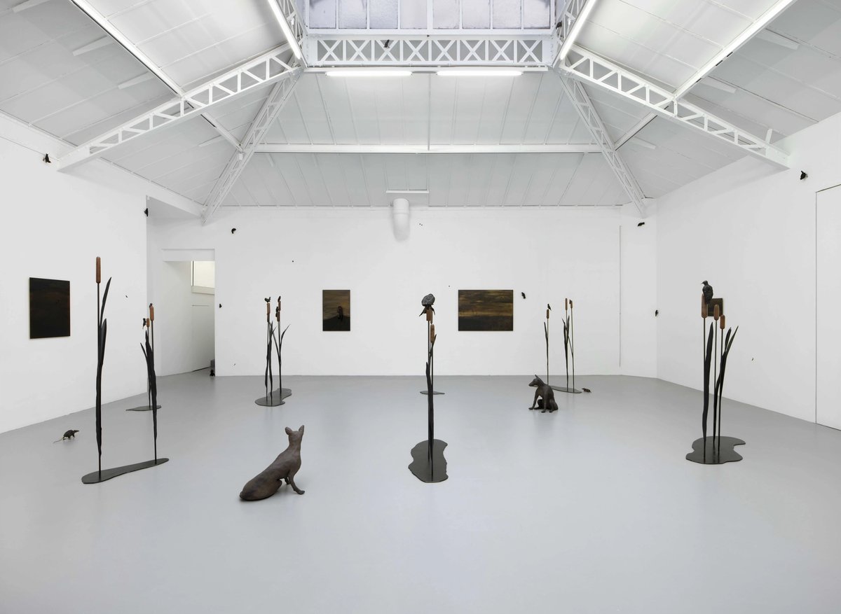 Vue de l’exposition d’Elizabeth Jaeger « Prey », Mennour (6 rue du Pont de Lodi, Paris 6), 2023. © Elizabeth Jaeger. Photo : Archives Mennour. Courtesy de l’artiste et Mennour, Paris