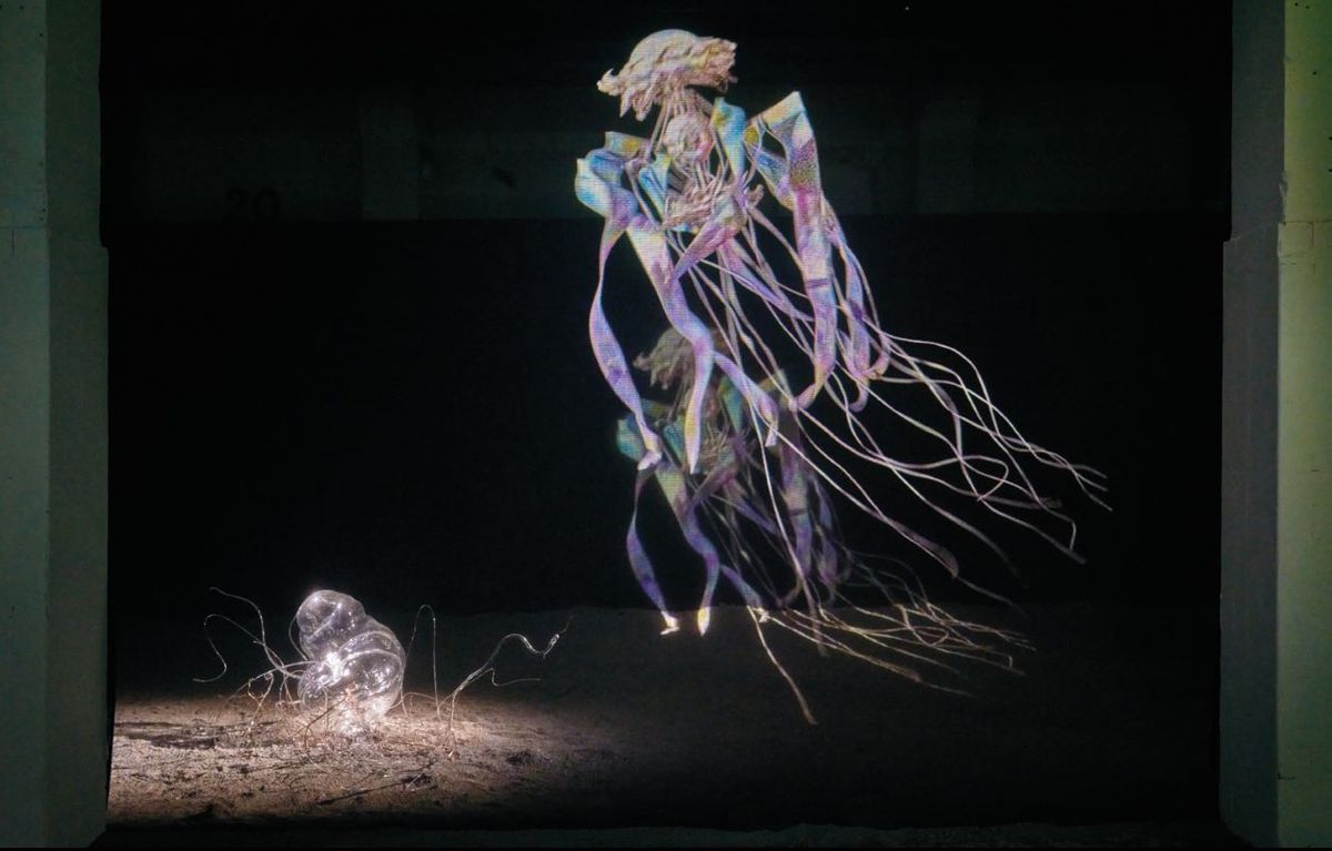 Ugo Schiavi, La Zone de minuit, Biennale des arts et de l’océan, Nice, Grande Halle du 109, 2025. © Ugo Schiavi. Photo Jean-Christophe Lett