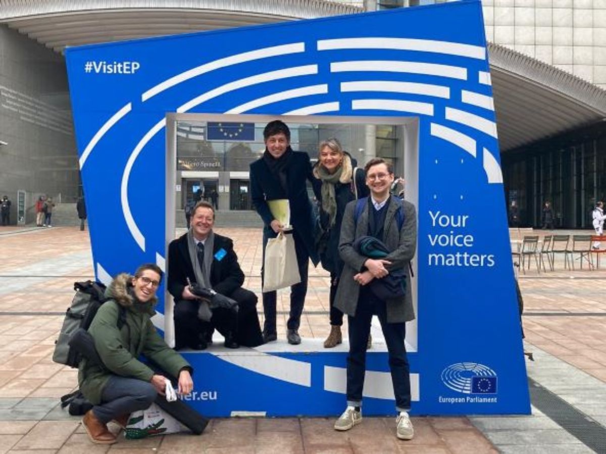L'équipe du projet Amiens Capitale Européenne de la Culture (de gauche à droite) : Tristan Montigny, Sébastien Auchart, Pierre Savreux, Stéphanie Laruelle, Joseph Delahaye. Courtesy Amiens Métropole.
