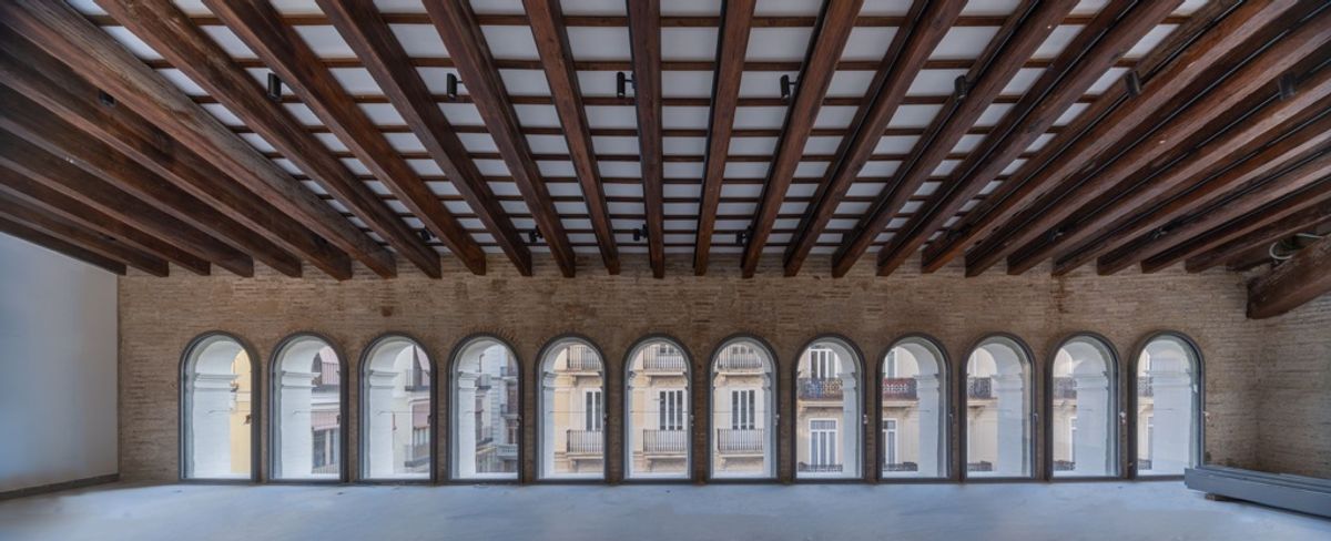 La salle Andana, dans le palais qui accueillera bientôt le Hortensia Herrero Art Centre. Photo : David Frutos
