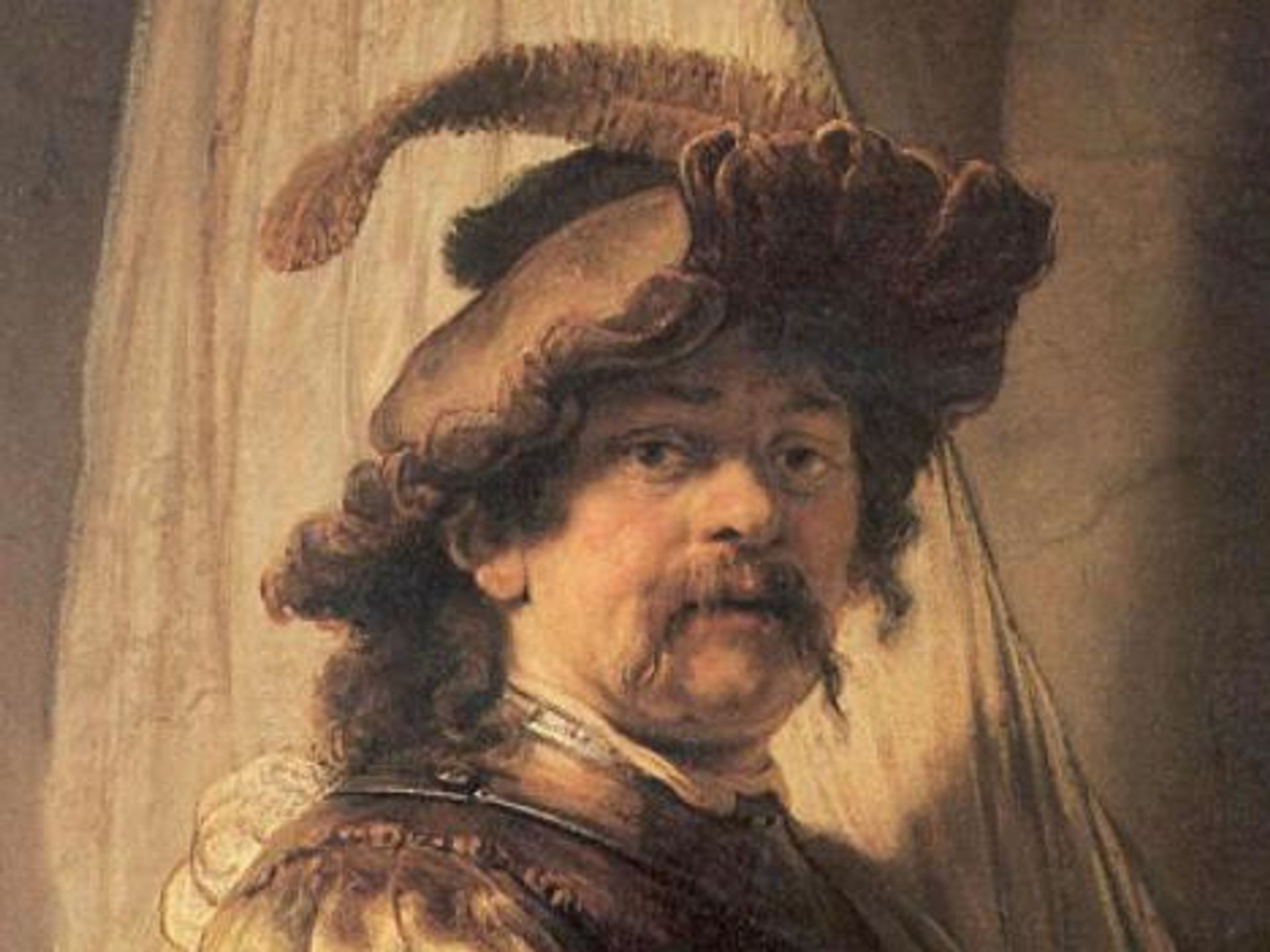 Rembrandt, Le Porte-Étendard (détail). Photo : D.R.