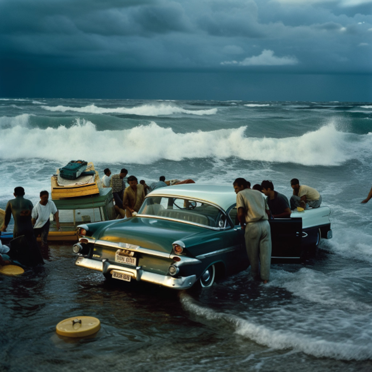 Michael Christopher Brown, série 90 Miles, 2023, photographie générée par IA.
© Michael Christopher Brown. Courtesy du Hangar Art. Photo Handout PhotoBrussels