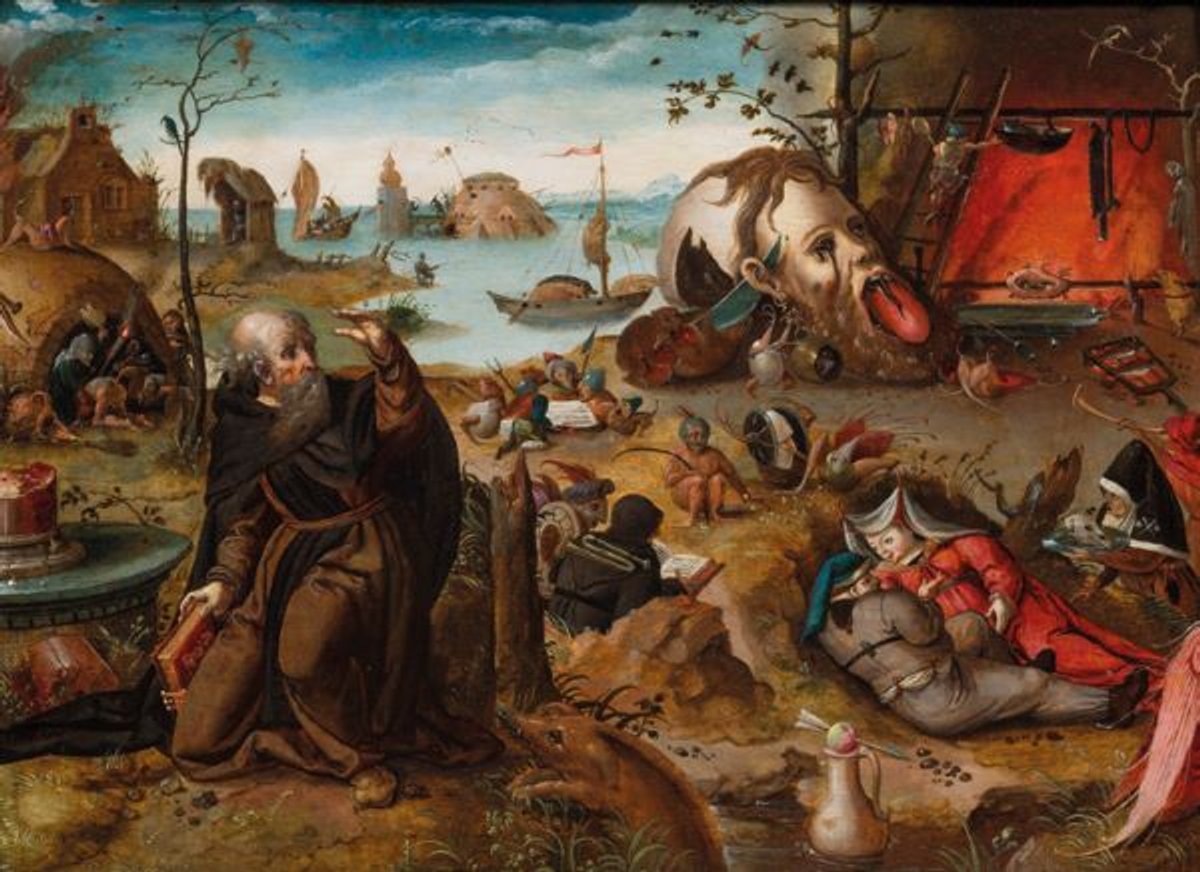 Pieter Huys, La Tentation de saint Antoine, 1547- 1577, huile sur panneau de bois.
© De Jonckheere Gallery