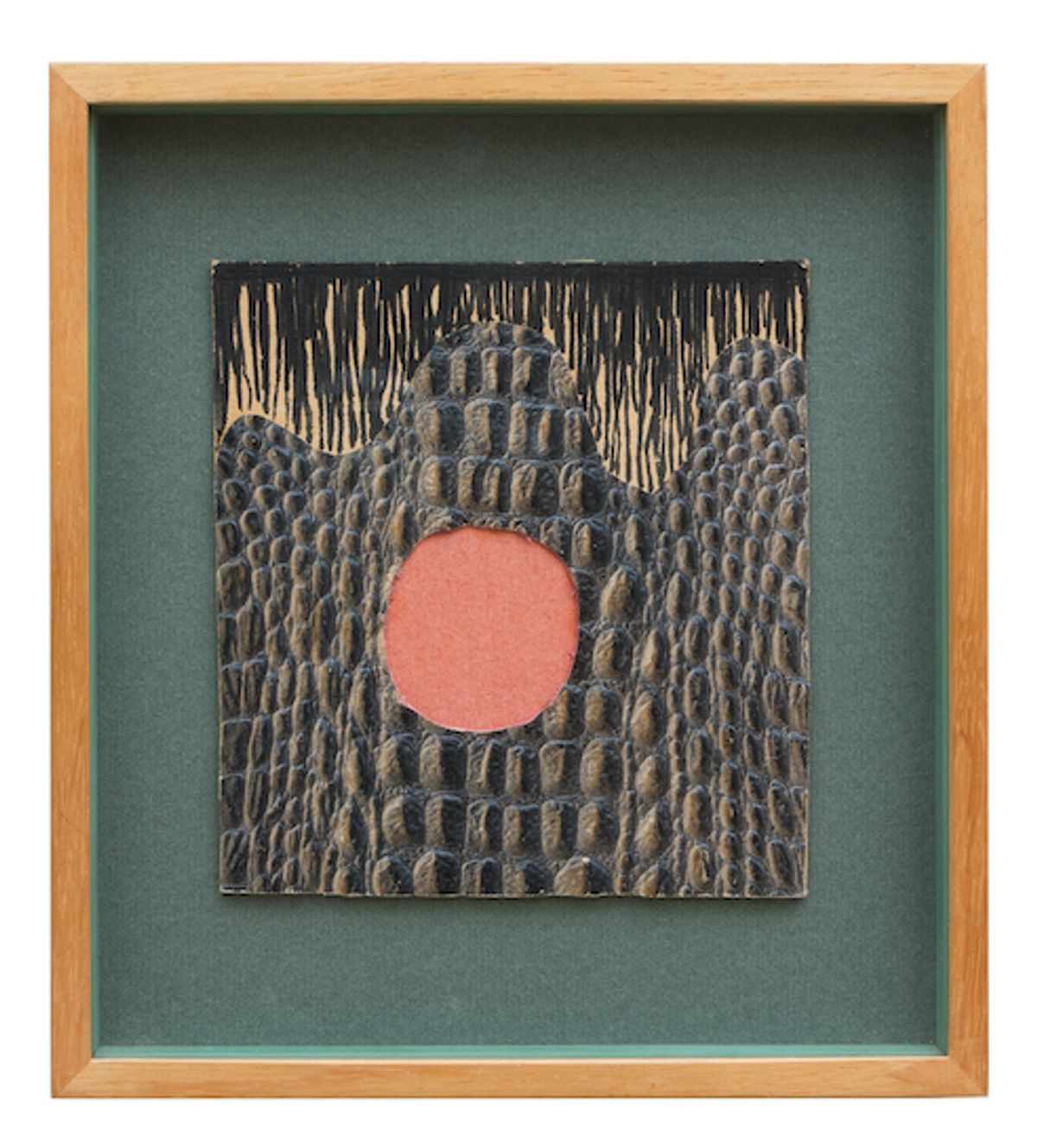 Meret Oppenheim, Hier wohnt die Hexe, 1956, collage sur carton. Courtesy de l’artiste et galerie Knoell