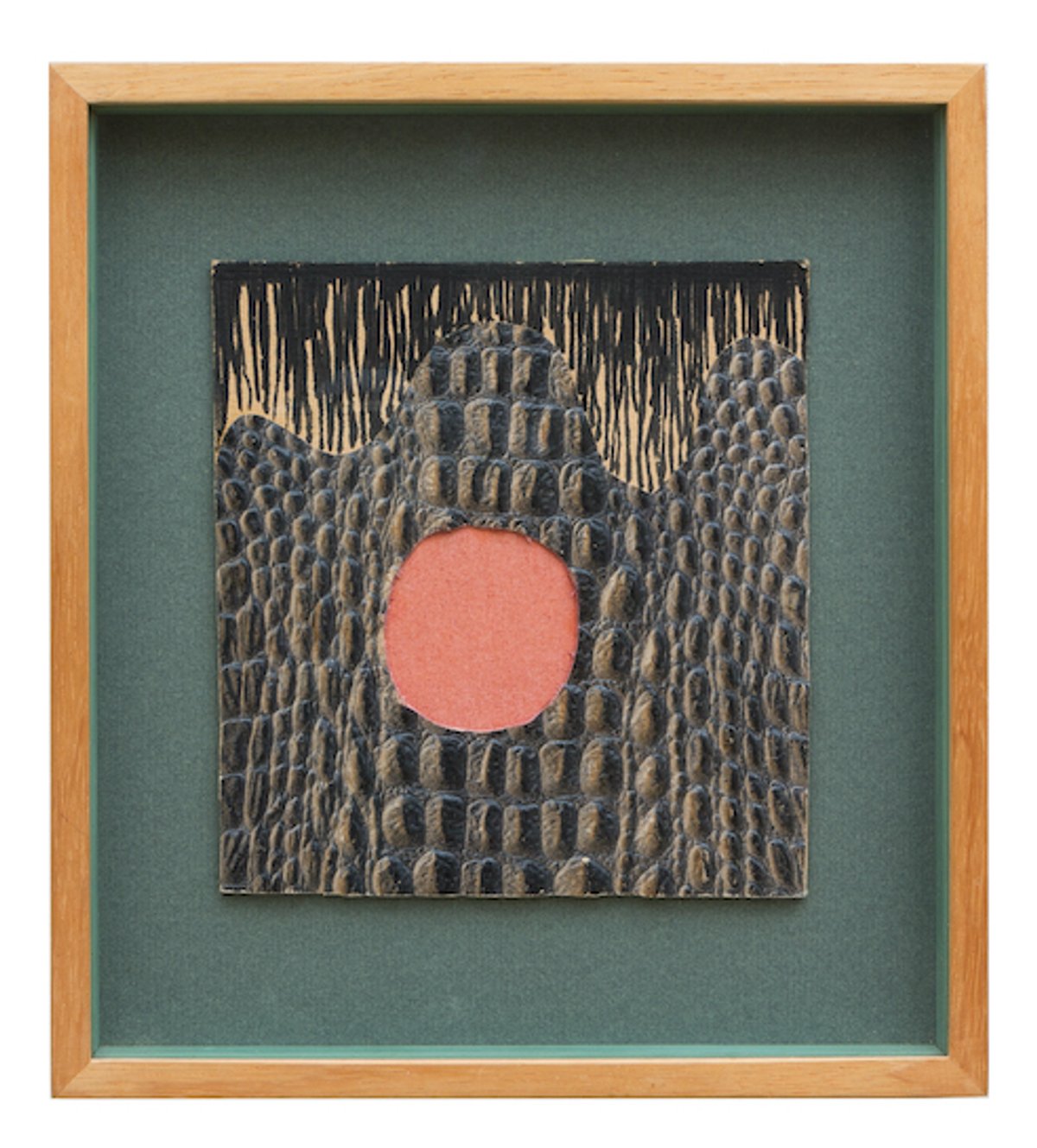 Meret Oppenheim, Hier wohnt die Hexe, 1956, collage sur carton. Courtesy de l’artiste et galerie Knoell