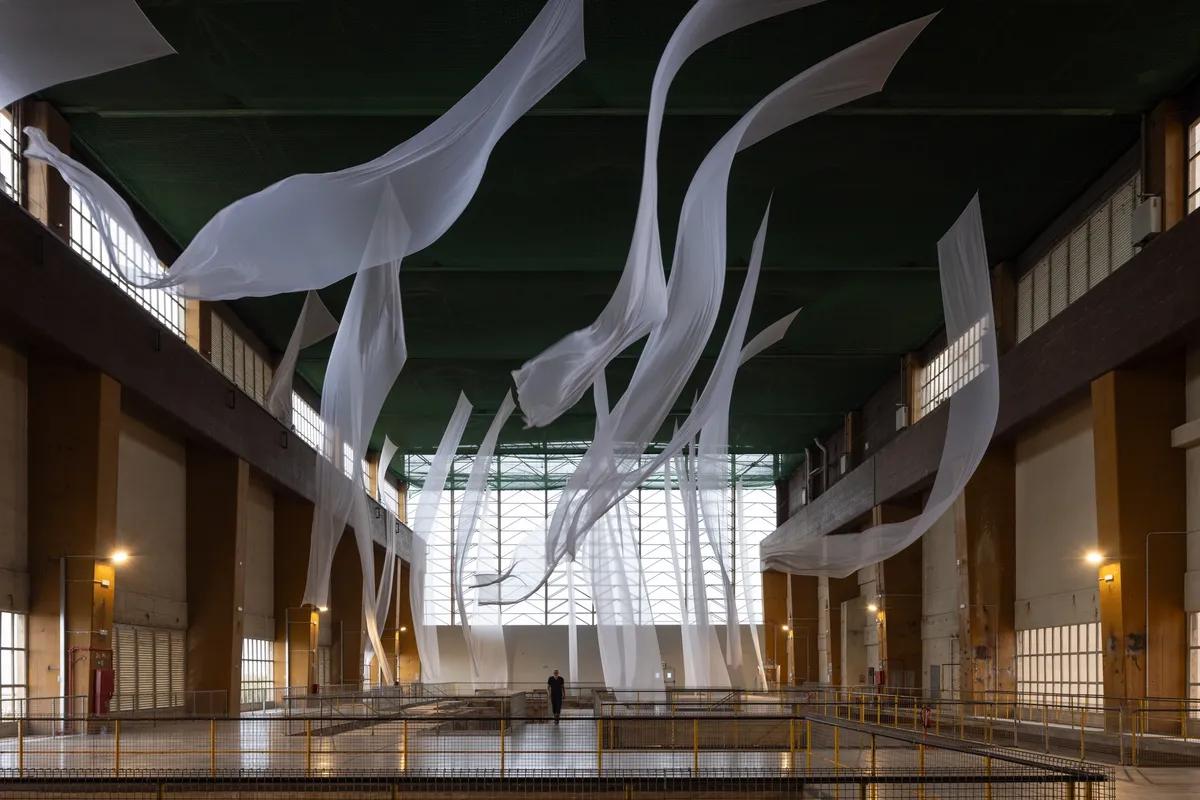 Asad Raza, Prehension, The Three Chimneys, Manifesta 15. Prehension, 2024 © Asad Raza. Photo © Manifesta 15 Barcelona Metropolitana/IvanErofeev