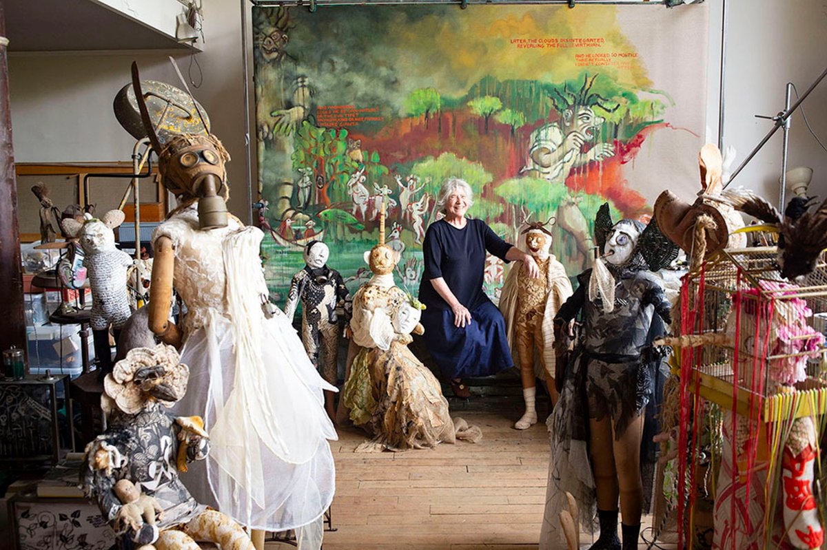 Sylvie Selig dans son atelier. Photo : Roland Beaufre