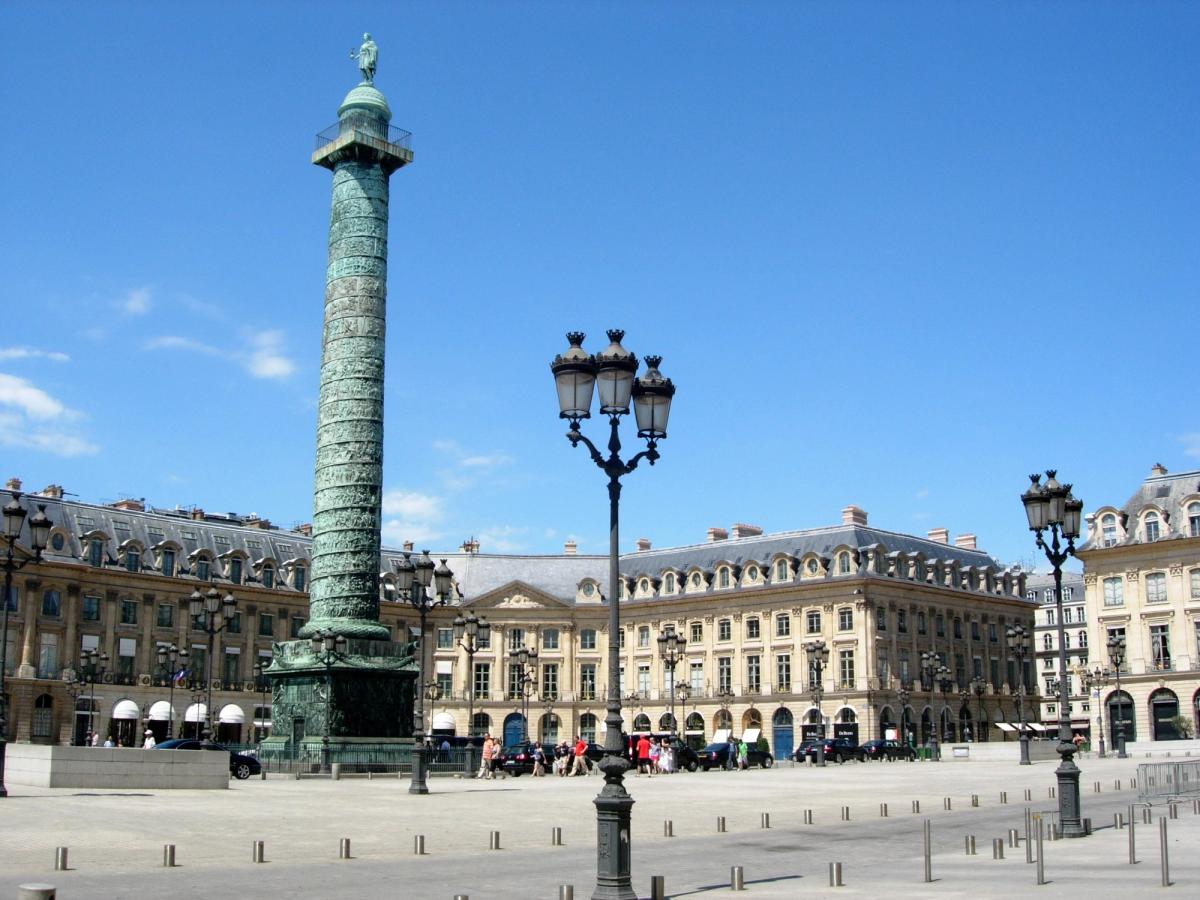 La place Vendôme à Paris. Courtesy Wikipedia