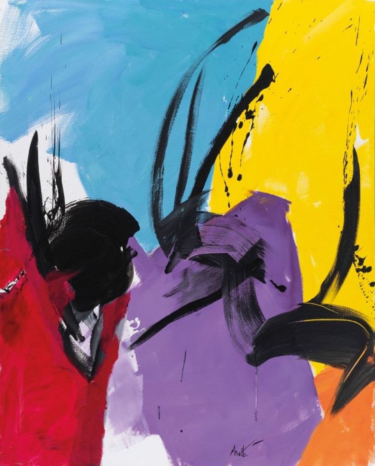 Jean Miotte, Sans titre, 2000, acrylique sur toile. Courtesy de la Jean Miotte Foundation et d’Almine Rech. Photo Nicolas Brasseur
