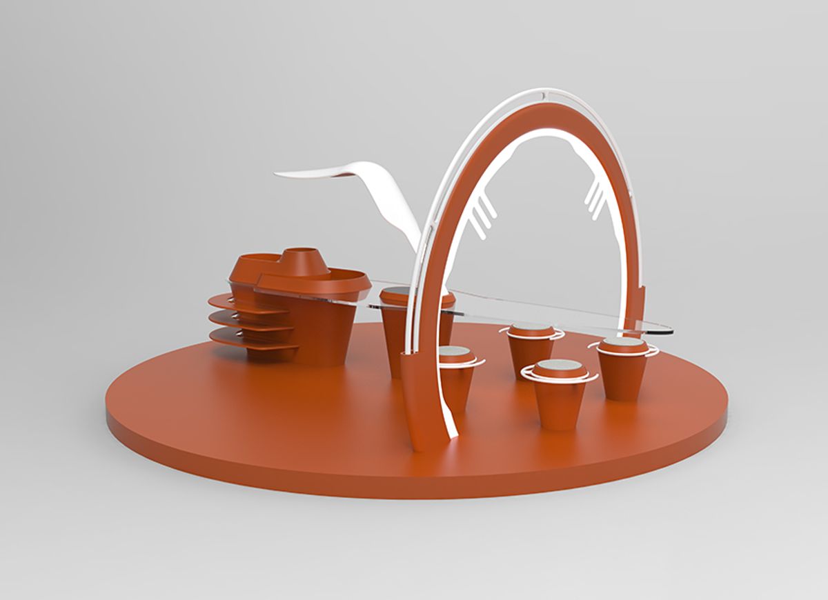 Anthony Vacter, « Une vie sur Mars », cuisine, 2019. © Anthony Vacter