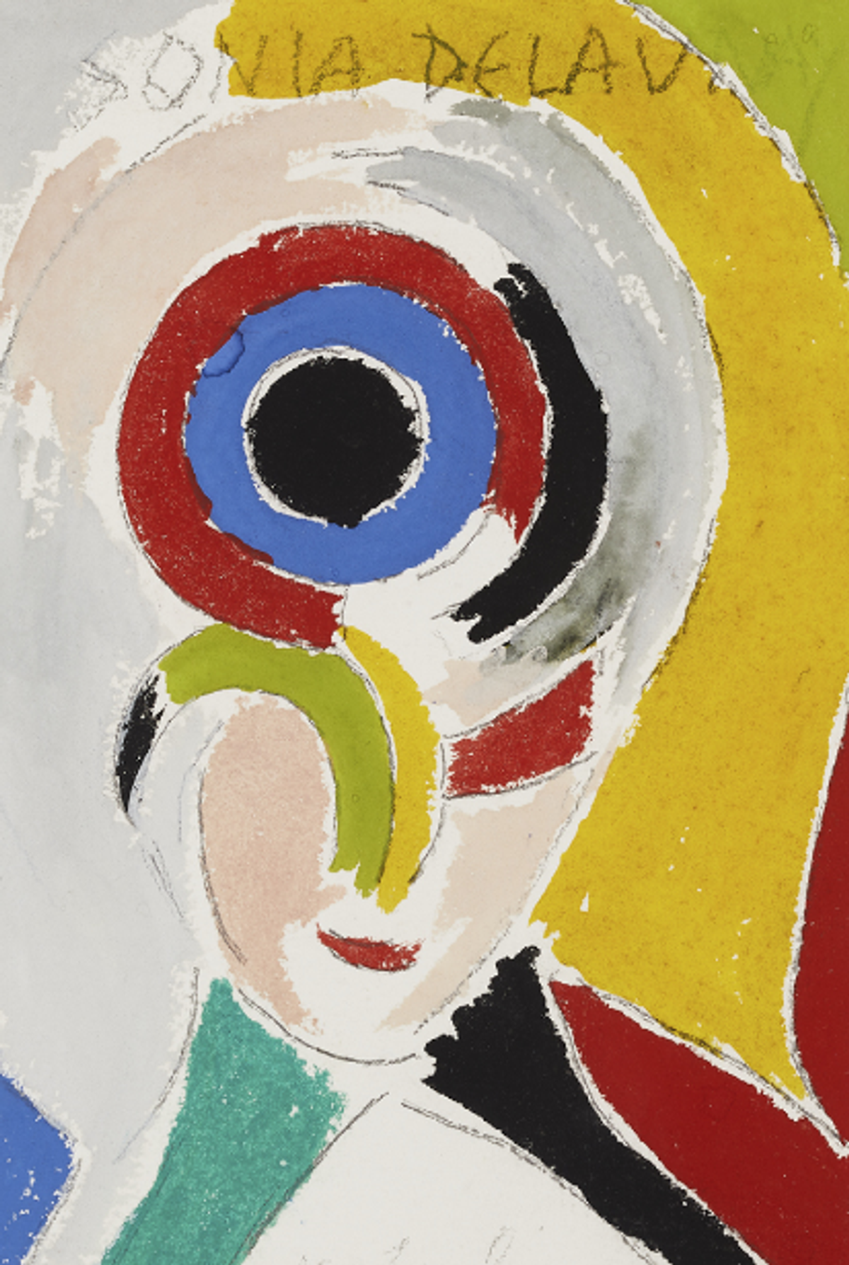 Sonia Delaunay, Autoportrait (détail), 1978. Courtesy Cornette de Saint Cyr D.R.
