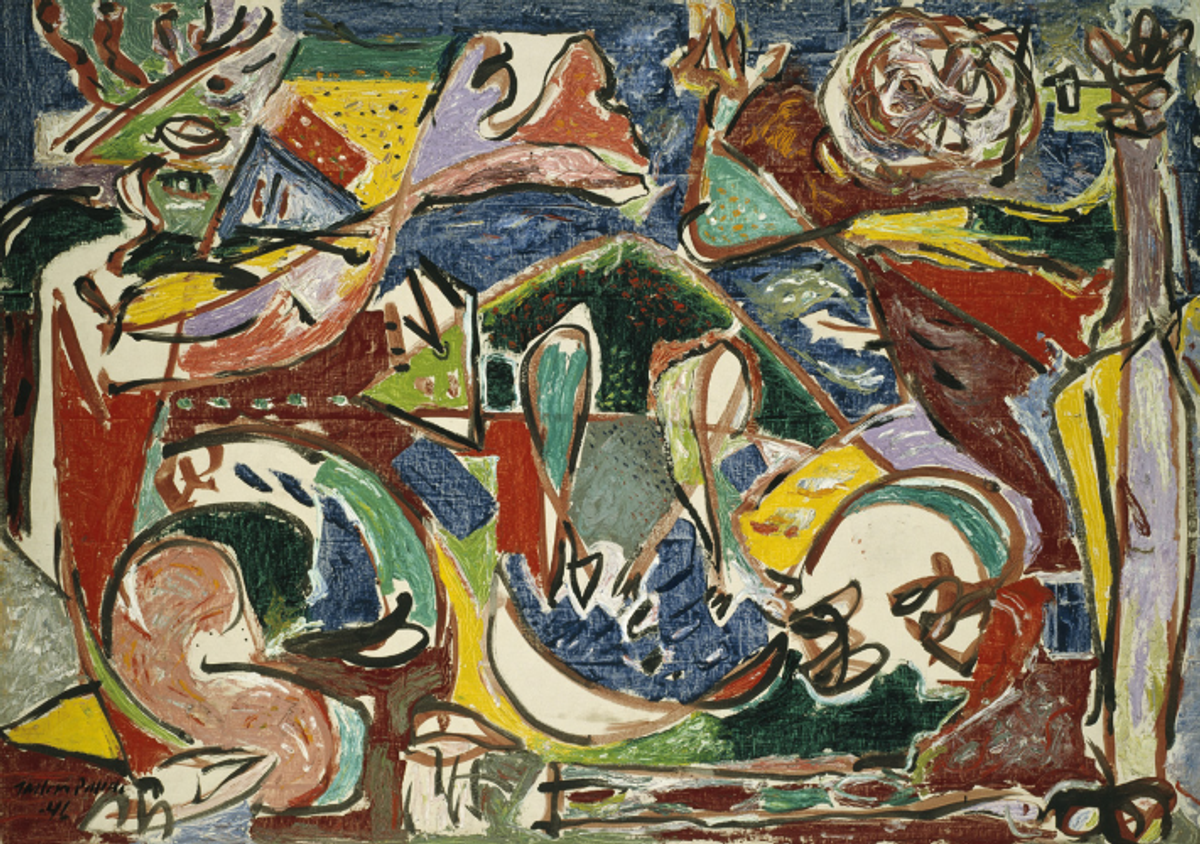 Jackson Pollock, The Key, 1946, huile sur lin, The Art Institute of Chicago. 

© Pollock-Krasner Foundation