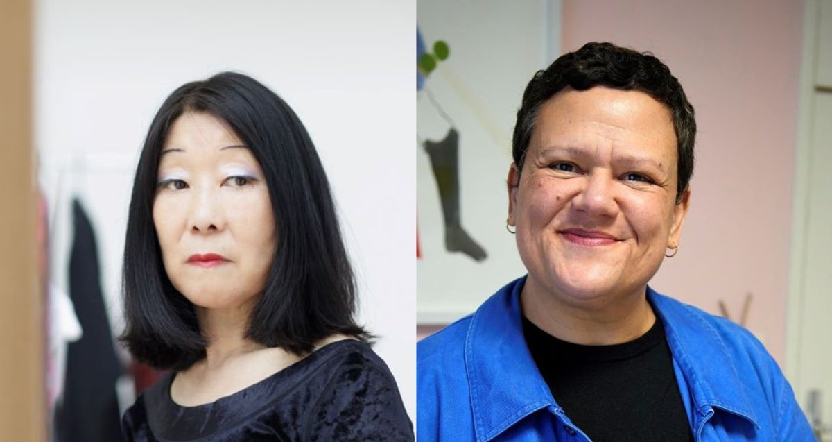 De gauche à droite : Tsuneko Taniuchi. © Nacása Partners Inc., Courtesy fondation d’entreprise Hermès, ADAGP, Paris 2021 ; Gabrielle Manglou. © Alix Frégier