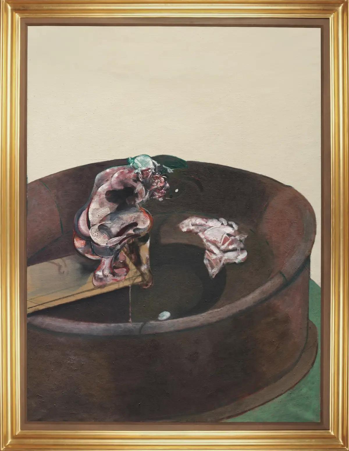 Francis Bacon, Portrait of George Dyer Crouching (1966). Courtesy de Sotheby's