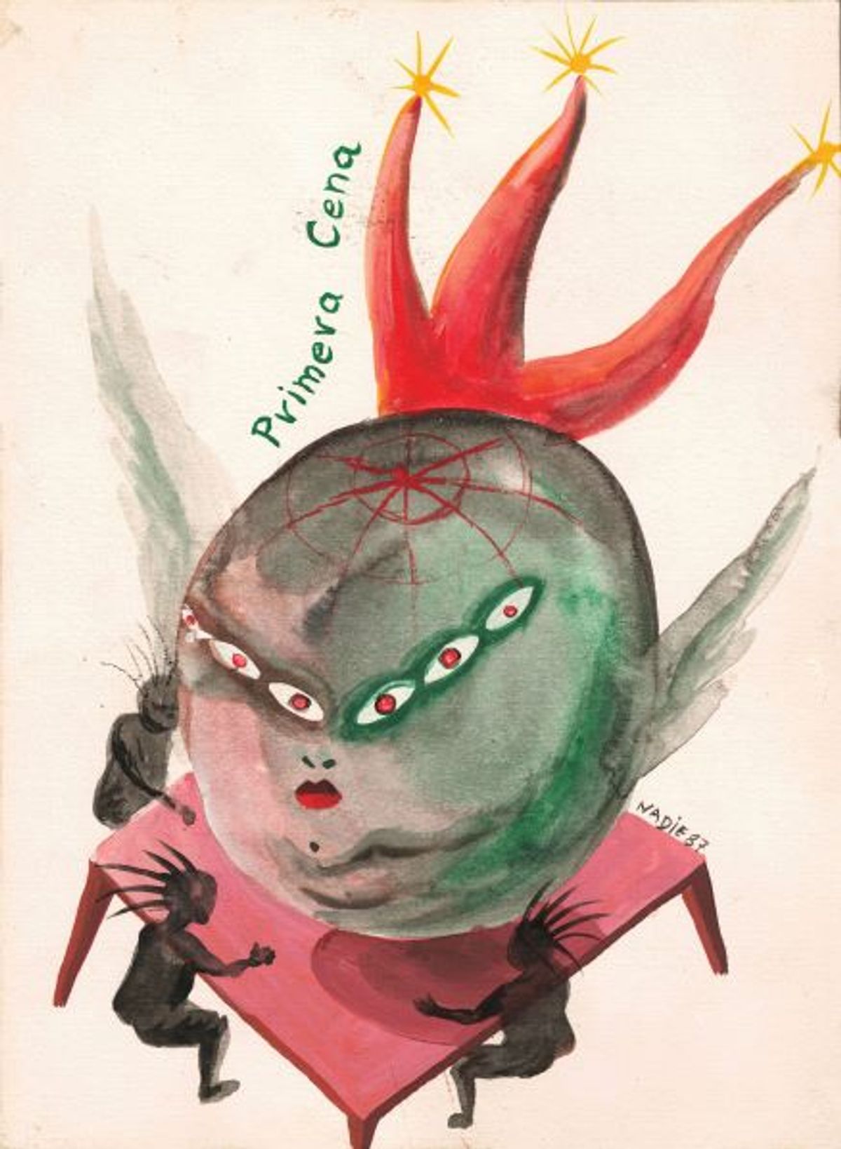 Segundo Planes, Sans titre, 1987, huile sur papier.
© Segundo Planes