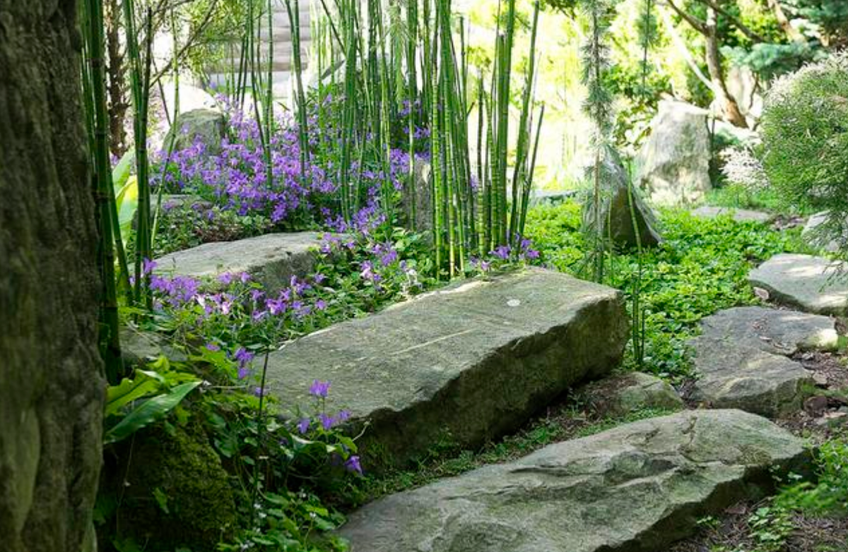 Jardin zen de Courdimanche (Val-d'Oise). © J.Gueho