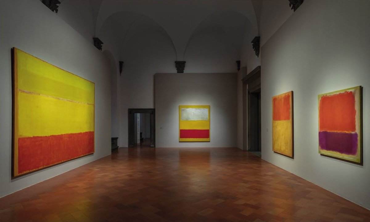 Vue de l’exposition « Rothko in Florence », Palazzo Strozzi, Florence, 2026. © Photo Ela Bialkowska/OKNO Studio