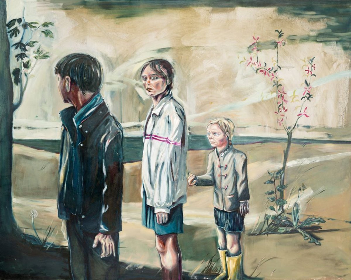 Yann Freichels, Auch aus deutscher Eiche wird nichts, huile sur toile, 2023. Courtesy de l’artiste et d’Annie Gentils Gallery, Anvers