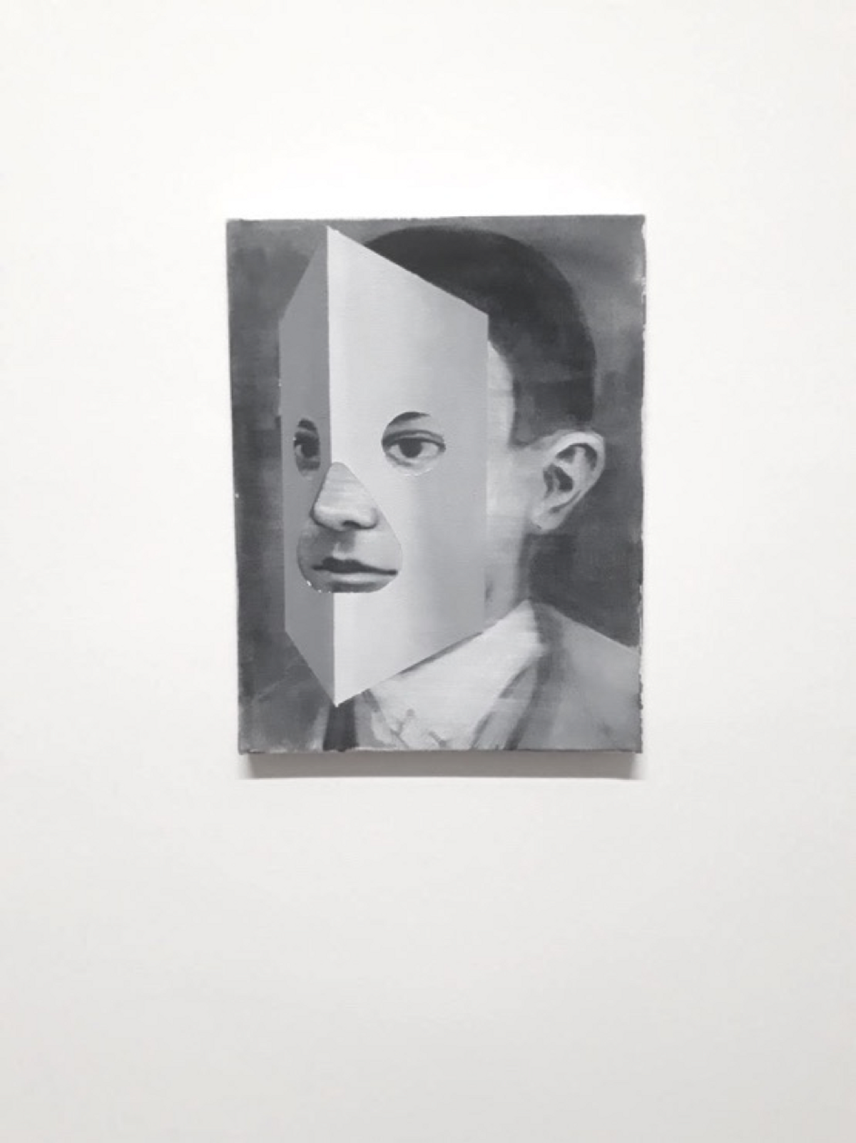 Giulia Andreani, L’enfance de Pablo, 2019, huile et acrylique sur toile, 35 x 27 cm. Courtesy galerie Max Hetzler