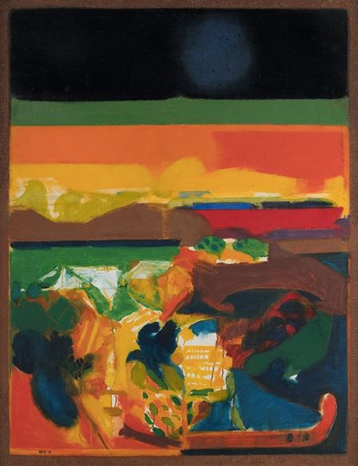 Sayed Haider Raza, Punjab, 1969, acrylique sur toile, Piramal Museum of Art, Mumbai.
© Sayed Haider Raza