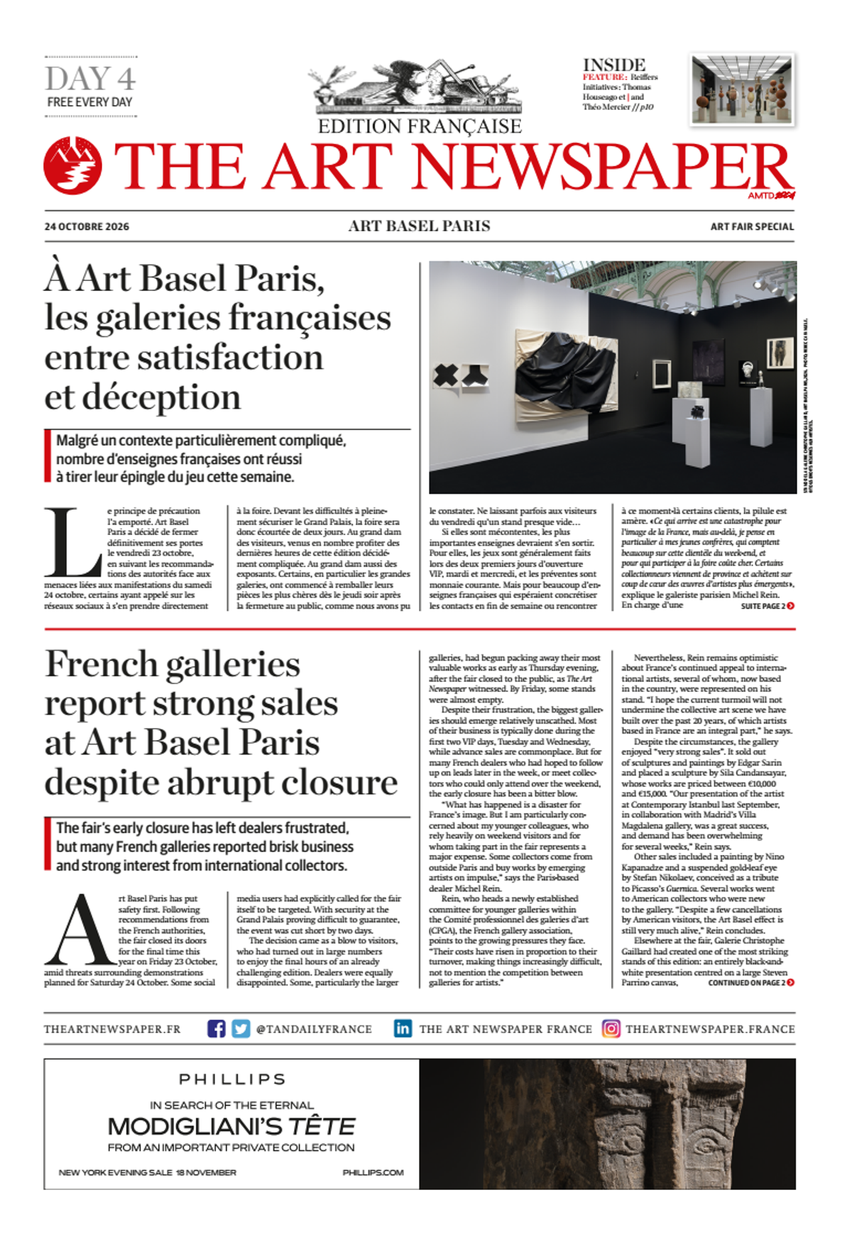 Art Basel Paris 2026, Daily #4