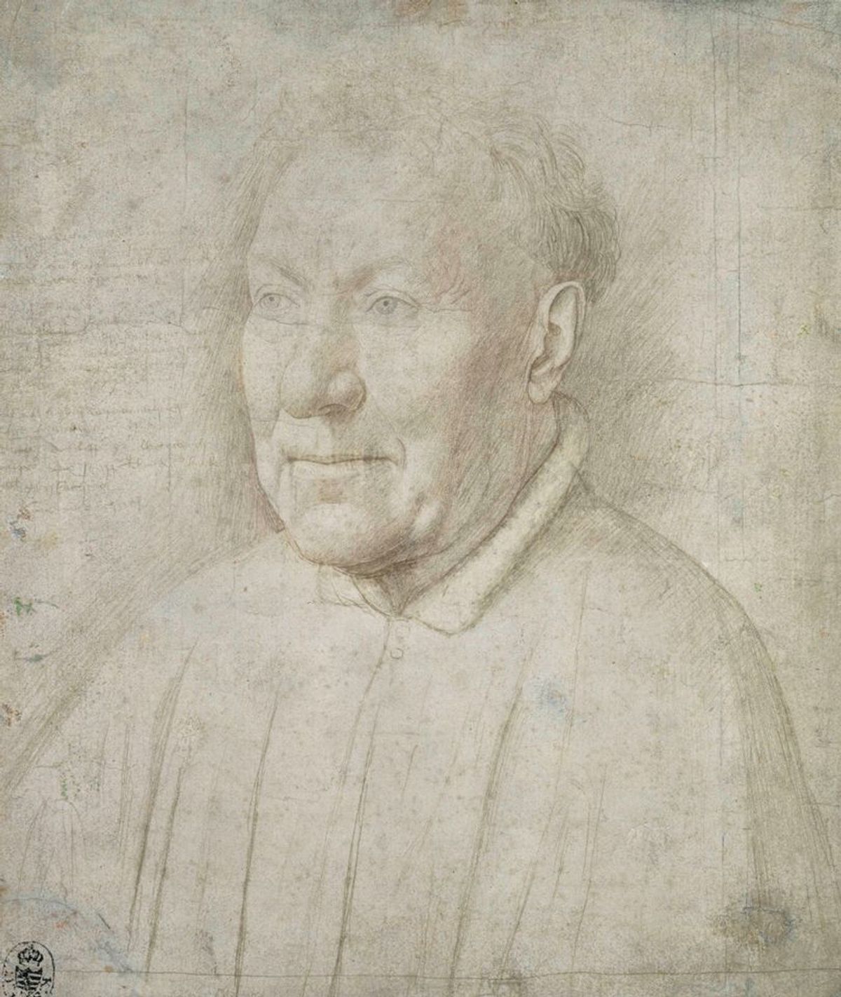 Jan van Eyck, Portrait d’un vieil homme, 1435-1540. © Kupferstich- Kabinett, Staatliche Kunstsammlungen Dresden. Photo : Herbert Boswank 