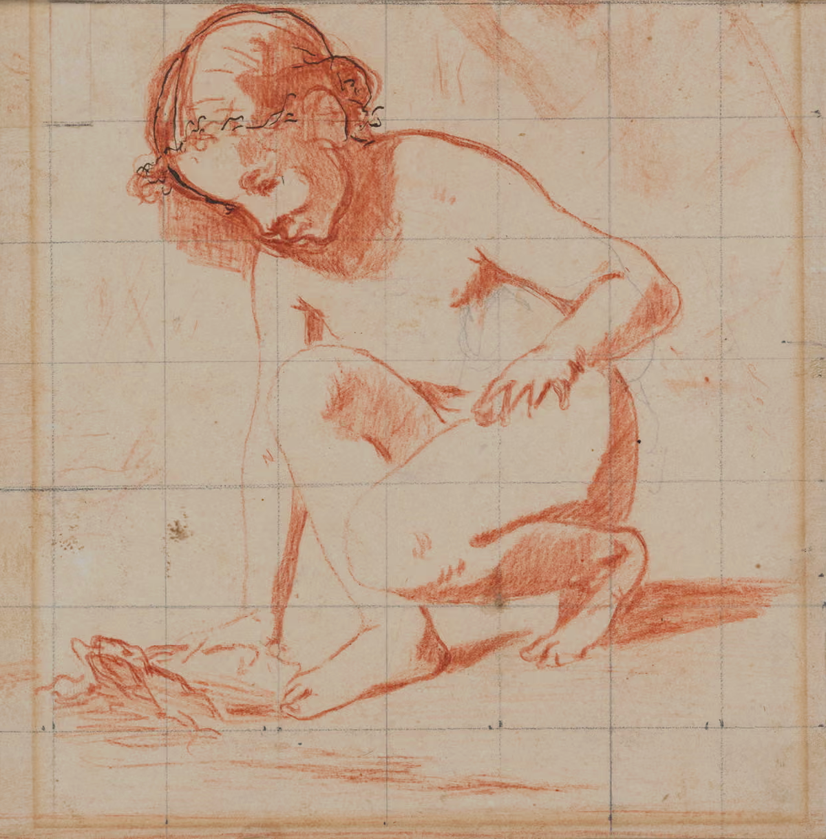 Étude d'un enfant accroupi, attribuée à Édouard Manet. Illustration : collection privée. Source : The Guardian