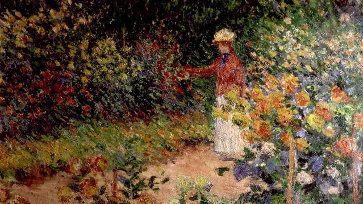 Claude Monet, Jardin à Giverny, 1895. Courtesy Fondation et Collection Emil G. Bührle