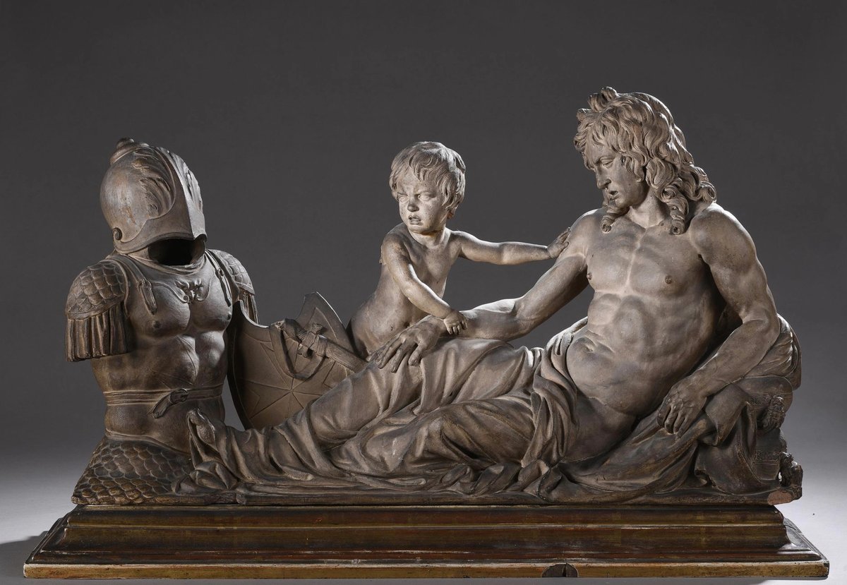François Anguier, Monument funéraire de Jacques de Souvré (1600-1670), terre cuite, vers 1667. Courtesy Osenat Versailles