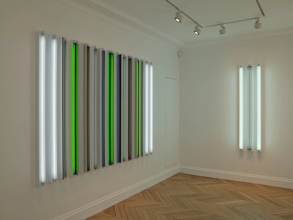 Vue de l’exposition « Robert Irwin » chez White Cube Paris, 2025. © ARS, NY and DACS, London 2025. Photo © White Cube (Ollie Hammick). Courtesy of Robert Irwin Estate, Pace and White Cube