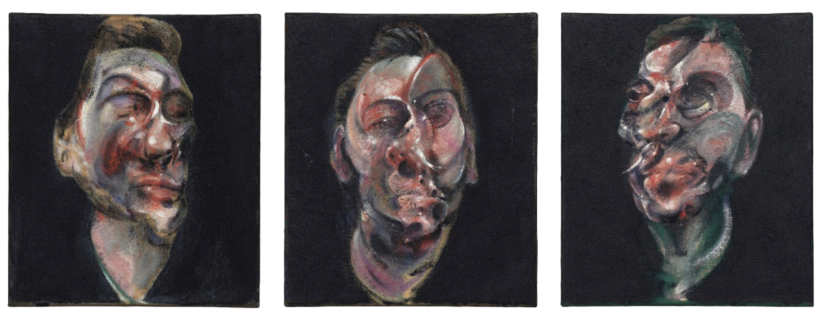 Francis Bacon, Trois études pour un portrait de George Dyer [Three Studies for a Portrait of George Dyer ], 1963.