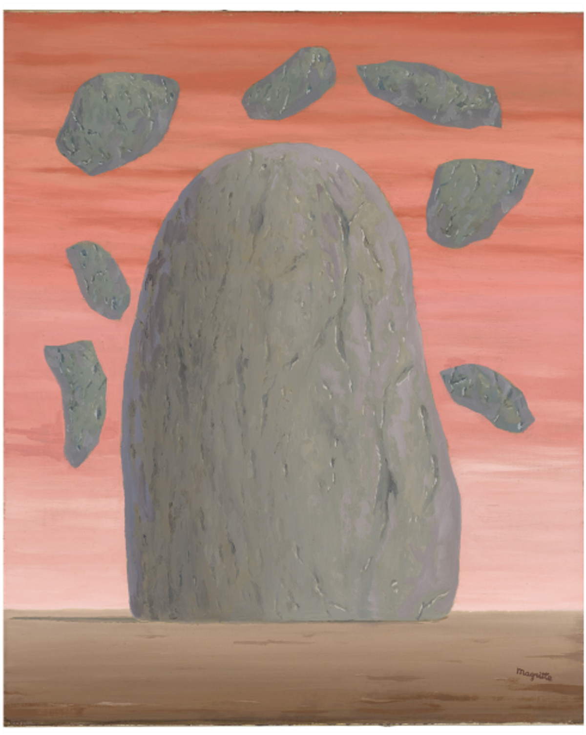 René Magritte, Les Grains de beauté, vers 1965, huile sur toile, est. 3-5 millions d’euros. © Christie’s