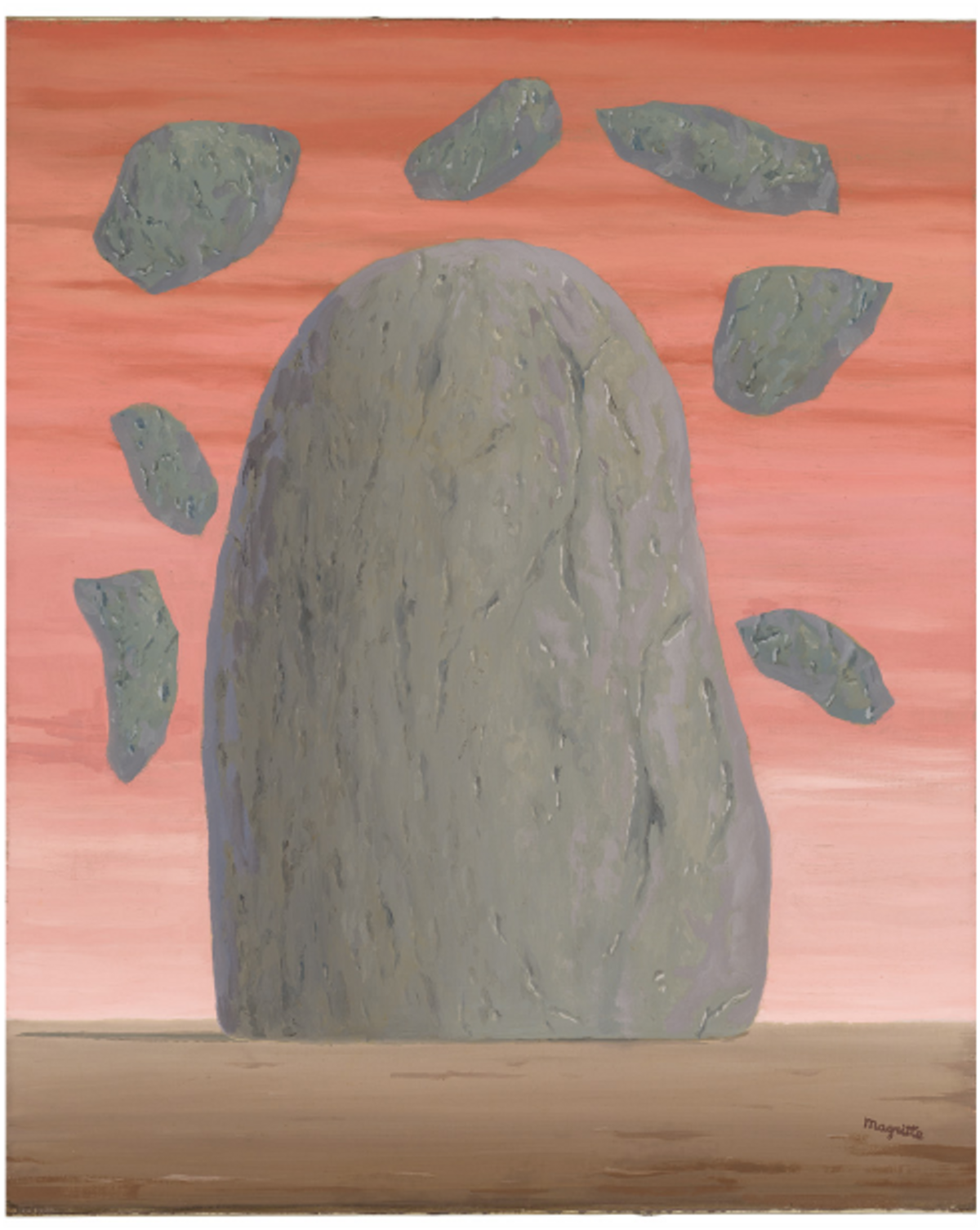 René Magritte, Les Grains de beauté, vers 1965, huile sur toile, est. 3-5 millions d’euros. © Christie’s