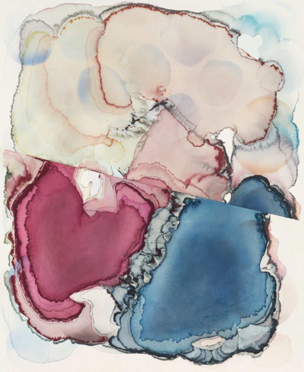 Barbara Nicholls, Slip Fault No 3, 2018, aquarelle sur papier Saunders Waterford. © Barbara Nicholls. Courtesy de Patrick Heide
Contemporary Art