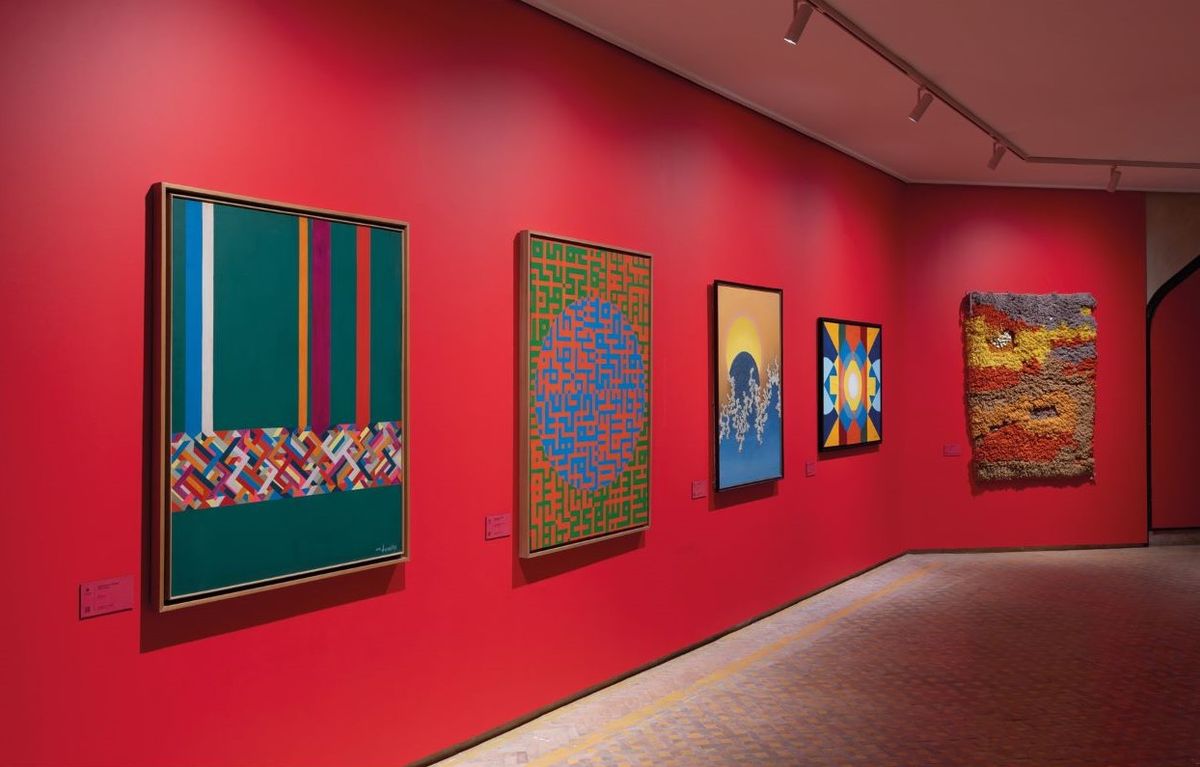 Vue de l’exposition «From Morocco with Love», Marrakech, Es Saadi Marrakech Resort, 2025. Courtesy d’Élisabeth Bauchet-Bouhlal