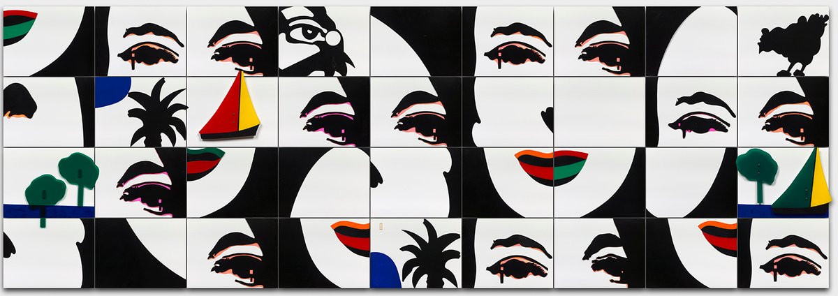 Martial Raysse, Faire et défaire Pénélope that’s the rule, 1966, éléments mobiles en Plexiglas, Collection Carmignac. © Martial Raysse