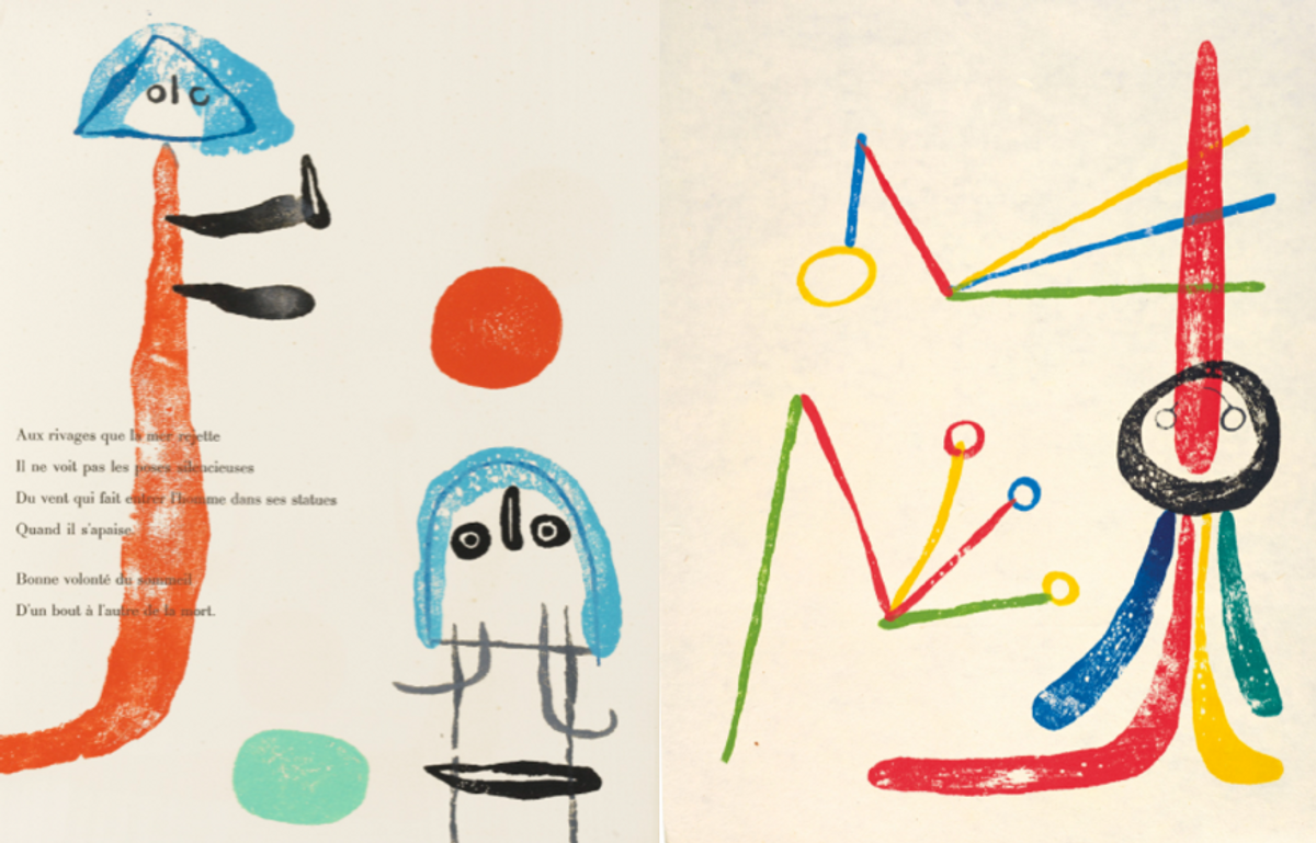 Joan Miró et Paul Éluard, À toute épreuve, 1958 (extrait). Courtesy Christie’s