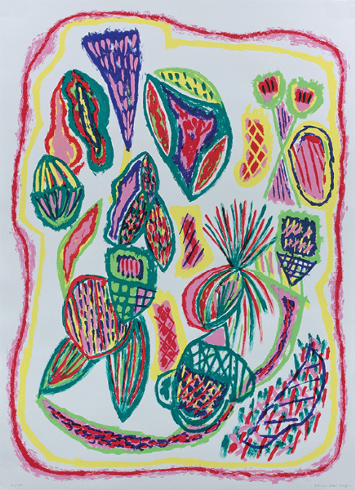 Fabienne Gaston-Dreyfus, Sans titre, 2024, sérigraphie sur papier, MAC VAL, Vitry-sur-Seine. © Fabienne Gaston-Dreyfus