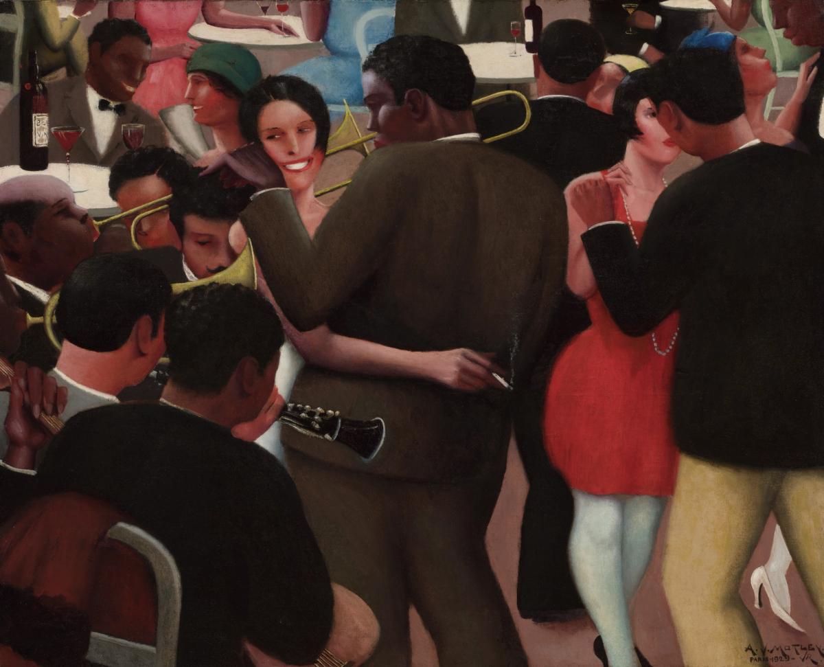 Archibald J. Motley, Jr., Blues, 1929, huile sur toile, collection Mara Motley, MD et Valerie Gerrard Browne. © The Estate of Archibald John Motley, Jr. Courtesy du Metropolitan Museum of Art. Photo Bridgeman Images/JuanTrujillo