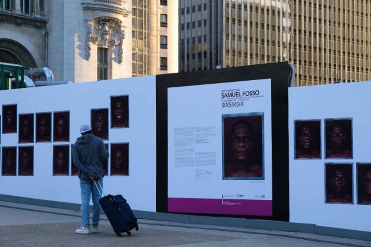 Samuel Fosso, Sixsixsix, 2015-2016, gare de Lyon, Paris. Courtesy SNCF Gares & Connexions, David Paquin