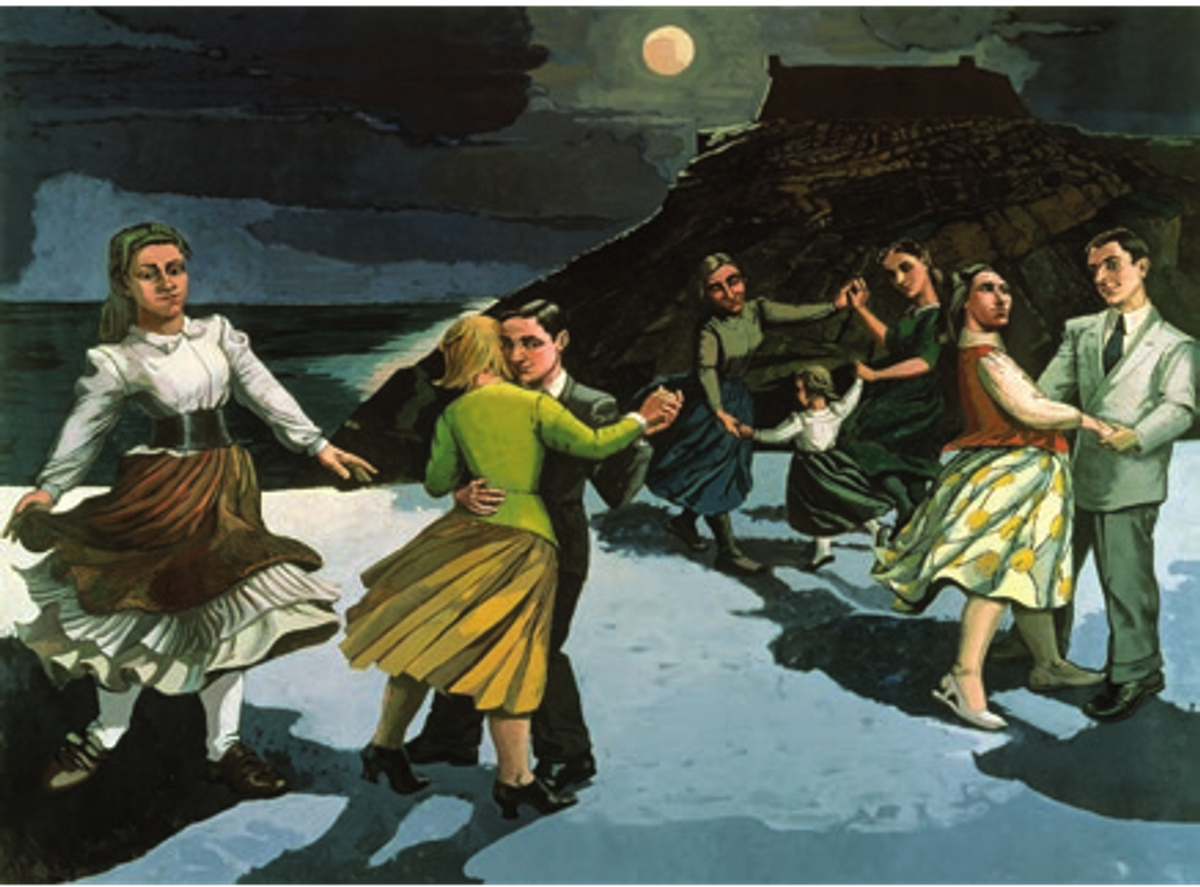Paula Rego, The Dance, 1988, acrylique sur papier monté sur toile, 212,6 × 274 cm, collection particulière.
© Bridgeman Images
