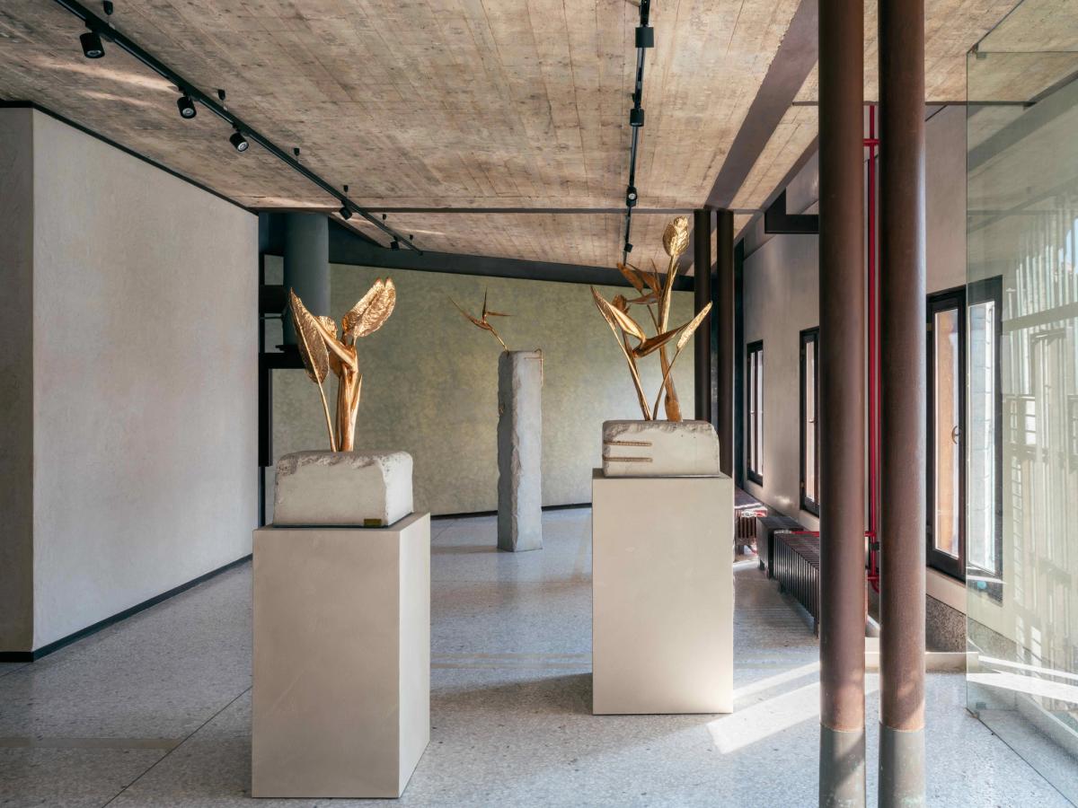 Vue de l’exposition « Architectural Landscapes », Galerie Negropontes, Venise. Crédit Gabriele Bortoluzzi